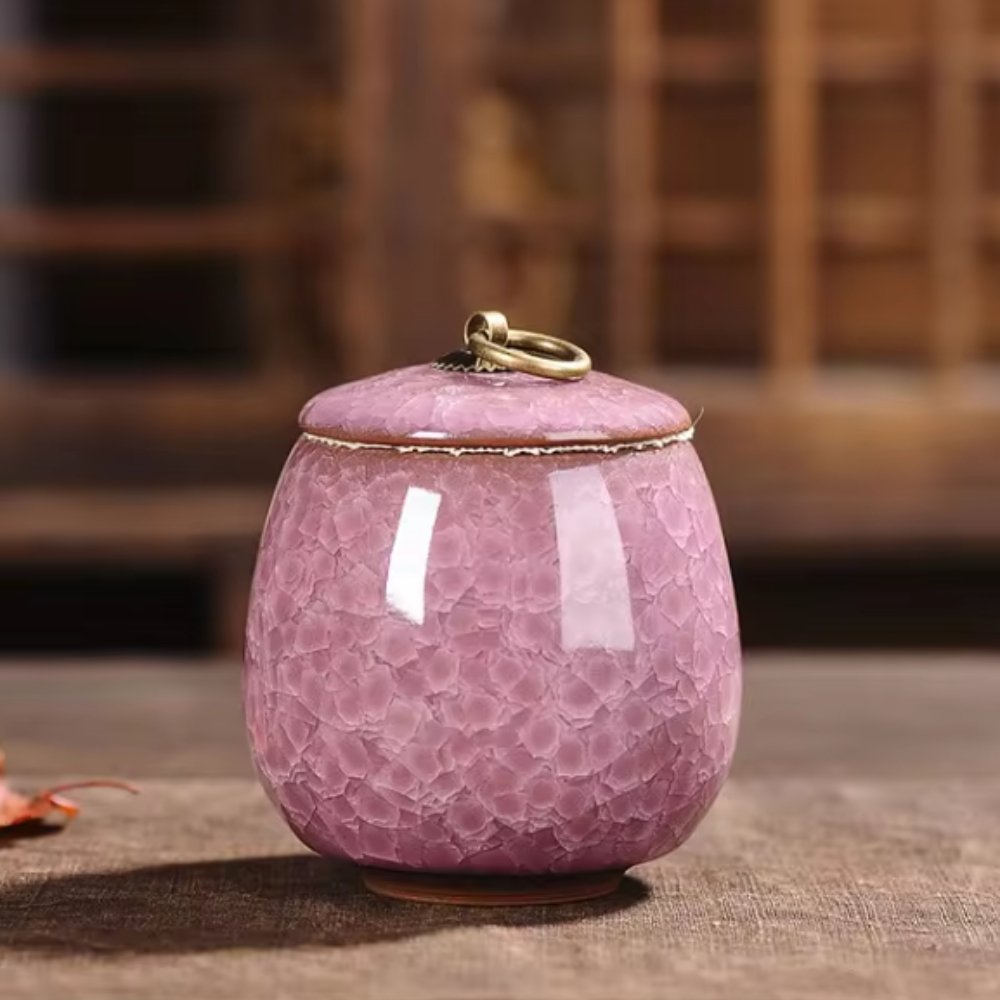 Meadowlark Ceramic Pet Urn Handcrafted Memorial For Pets