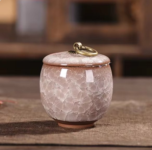 Meadowlark Ceramic Pet Urn Handcrafted Memorial For Pets