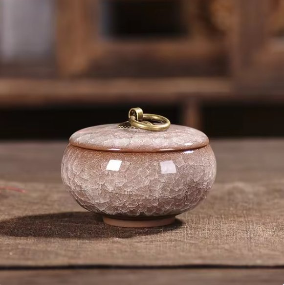 Meadowlark Ceramic Pet Urn Handcrafted Memorial For Pets
