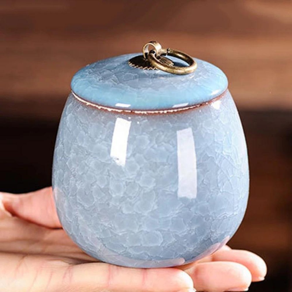 Meadowlark Ceramic Pet Urn Handcrafted Memorial For Pets