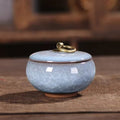 Meadowlark Ceramic Pet Urn Handcrafted Memorial For Pets