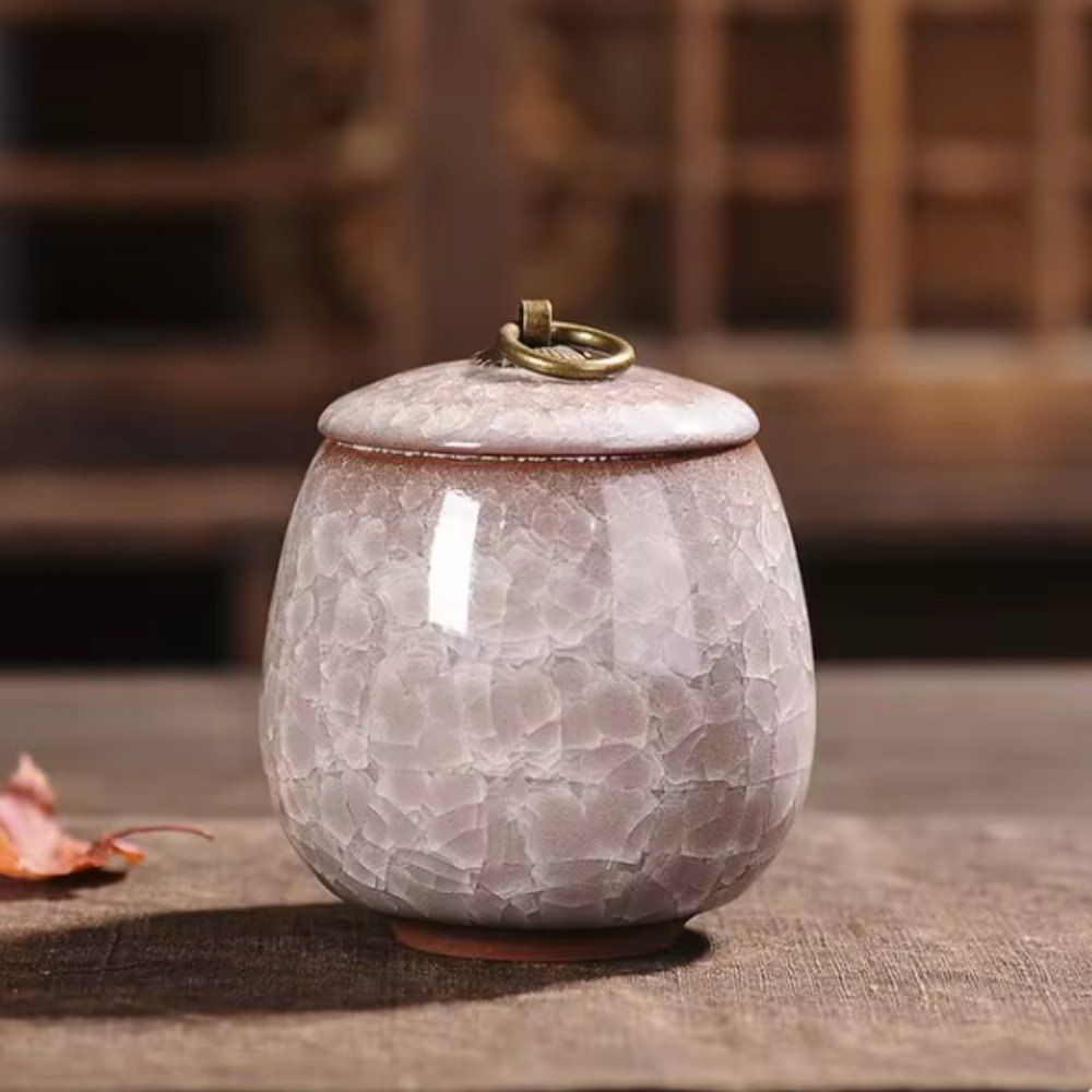 Meadowlark Ceramic Pet Urn Handcrafted Memorial For Pets