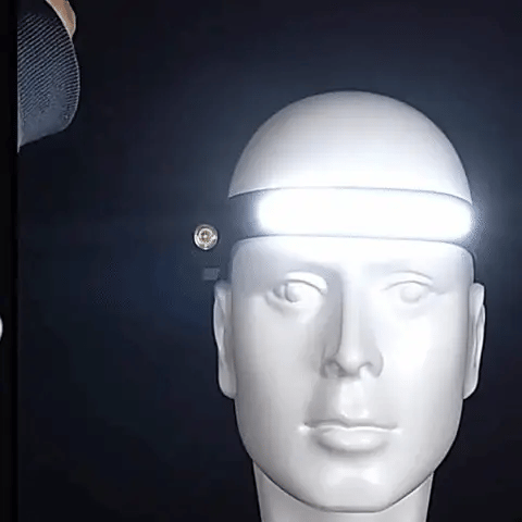 NovaLume COB LED čelovka s USB dobíjecí baterií a senzorem