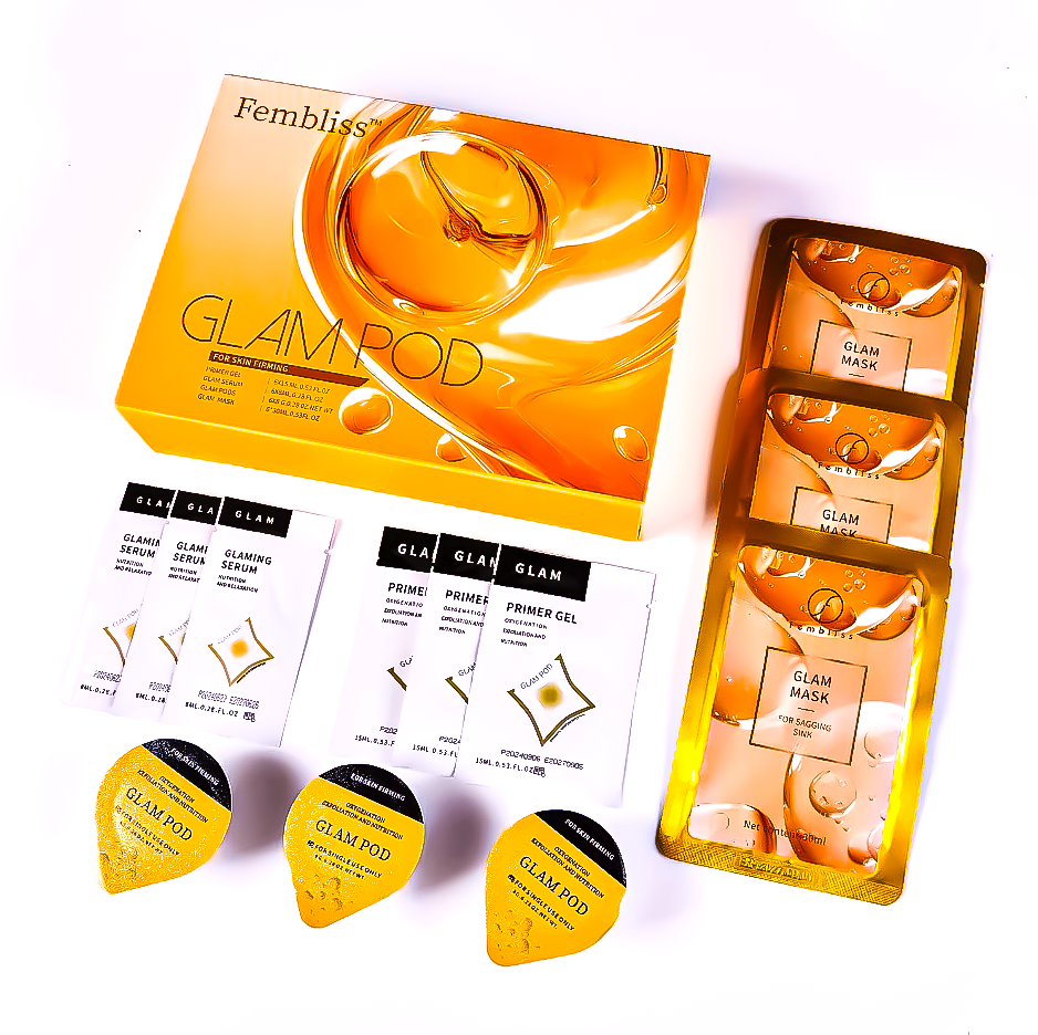 LumaPods Special Edition 6In1 CO2 Oxygen Facial Gel Kit Anti-Aging Hydration Radiance