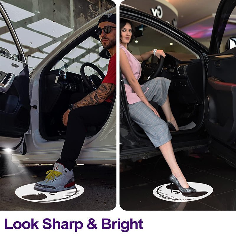 LumaDoor Wireless LED Car Door Projector Light With Custom Logo Display
