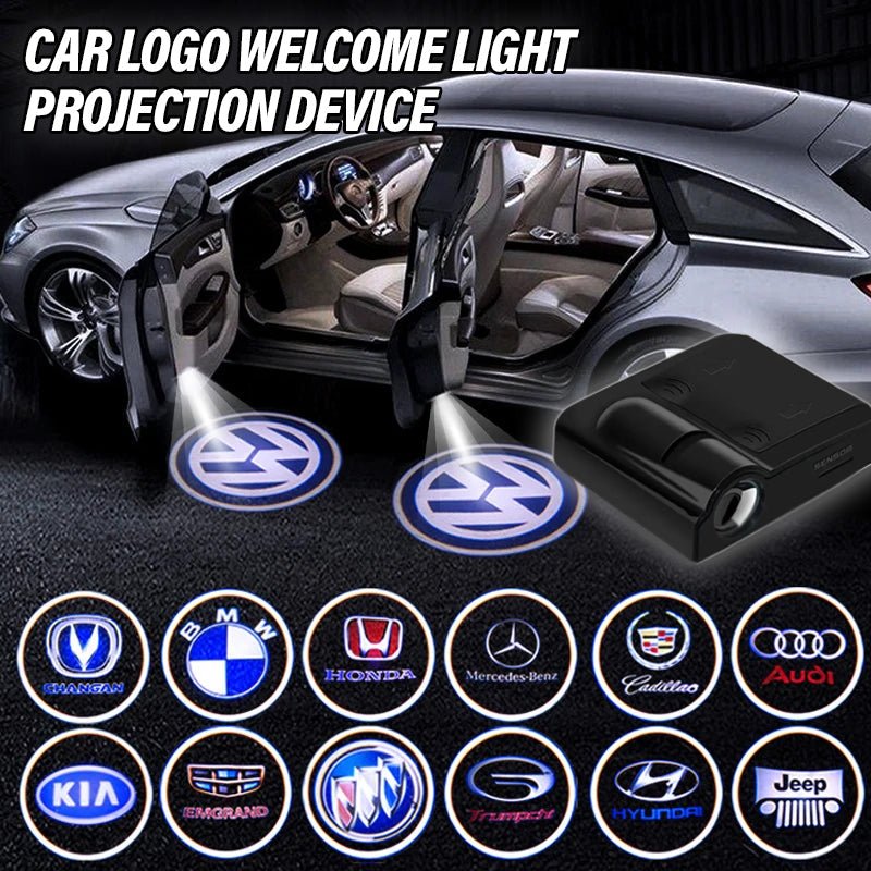 LumaDoor Wireless LED Car Door Projector Light With Custom Logo Display