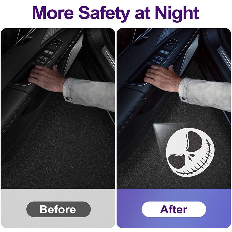 LumaDoor Wireless LED Car Door Projector Light With Custom Logo Display