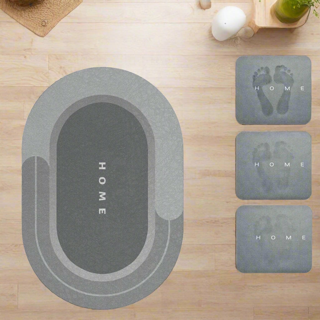 QuellDry Bath Mat Ultra Absorbent Non Slip Bath Mat