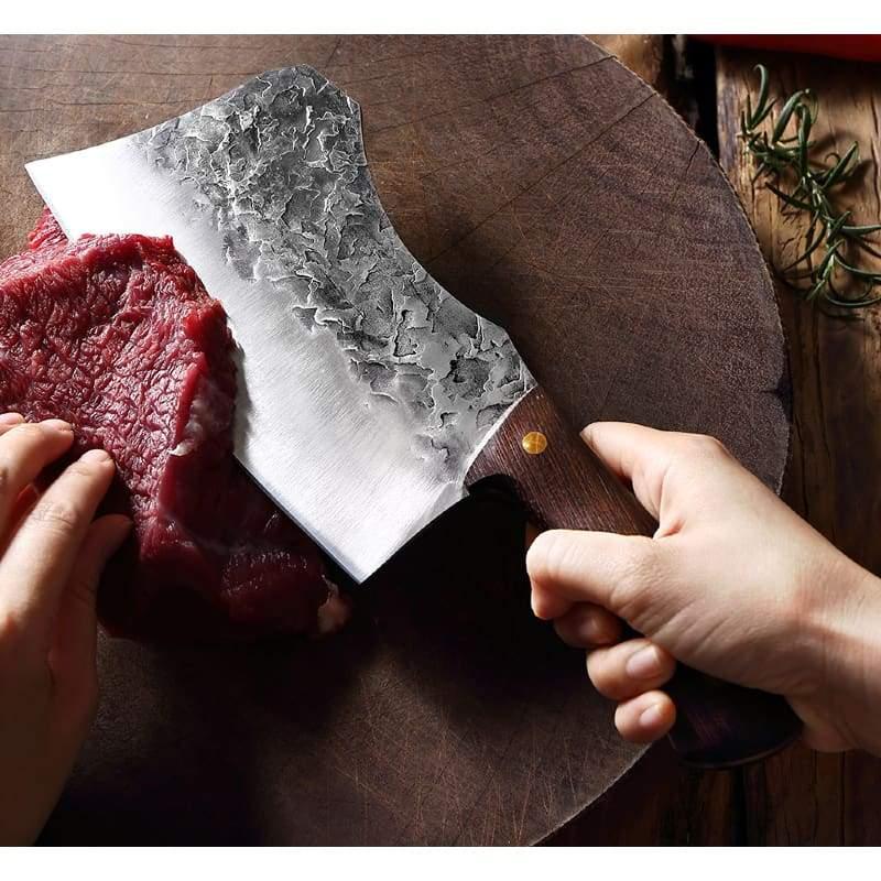 Ruční kovaný santoku nůž z vysoce uhlíkové oceli pro přesné krájení