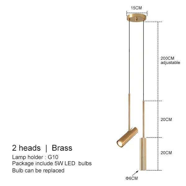 Lunara moderní LED závěsná lampa pro atmosféru v ložnici