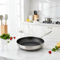 StellarForge Stainless Steel Nonstick Pan With Hexa Surface