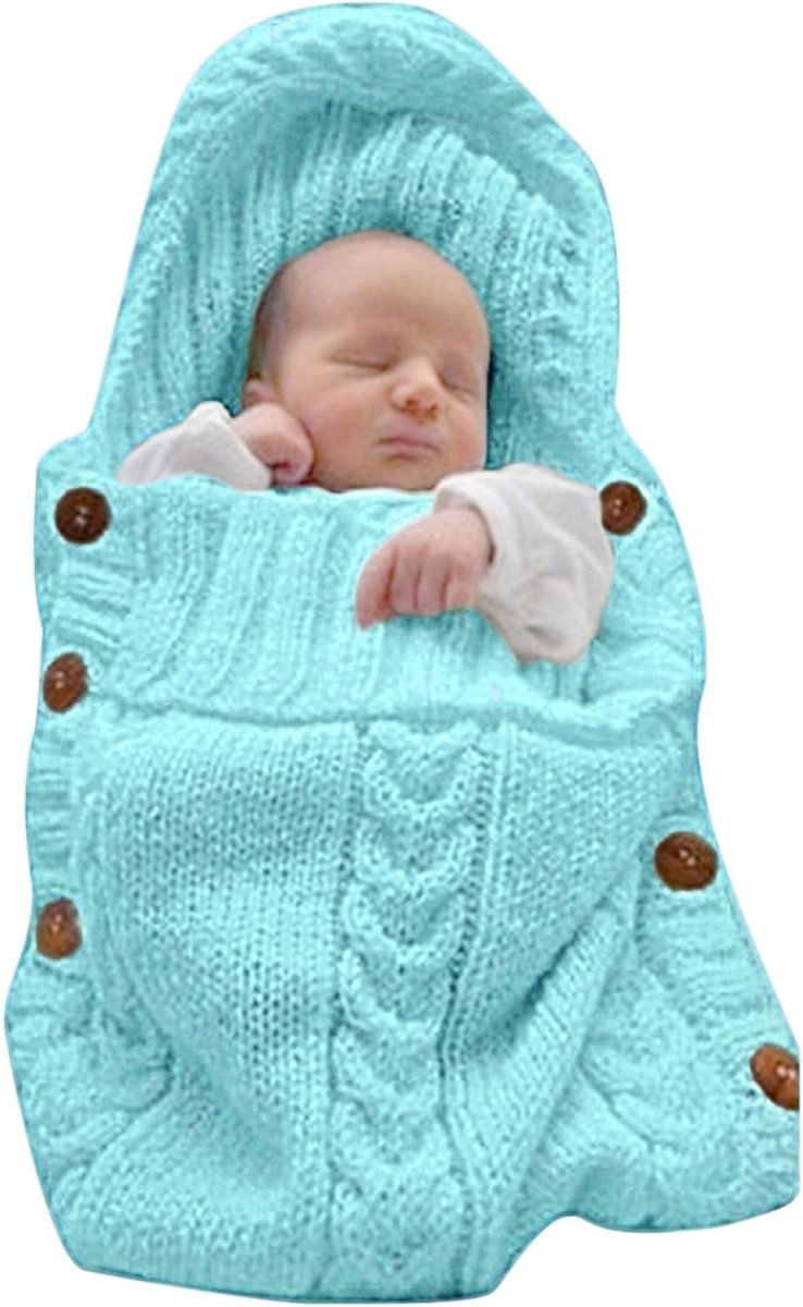 CozyNest Baby Wrap Beige Nyfödd Filt Mjuk Sovsäck för Värme och Komfort