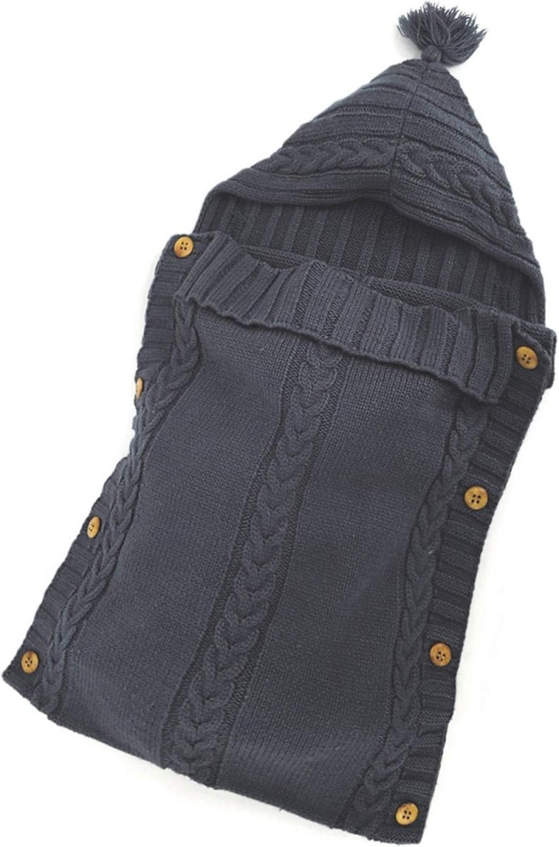 CozyNest Baby Wrap Beige Nyfödd Filt Mjuk Sovsäck för Värme och Komfort