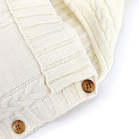 CozyNest Baby Wrap Beige Nyfödd Filt Mjuk Sovsäck för Värme och Komfort