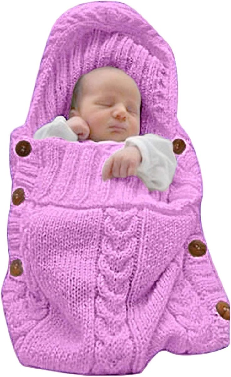 CozyNest Baby Wrap Beige Nyfödd Filt Mjuk Sovsäck för Värme och Komfort
