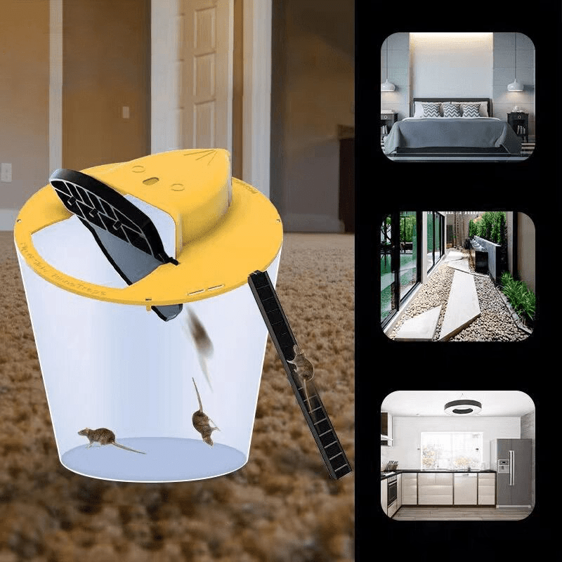 GreenGuard Humane Bucket Lid Mouse Trap For Multi-Catch And Release