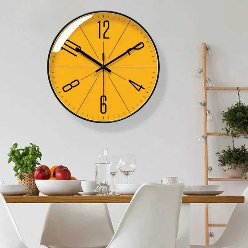 NordicHush Silent Wall Clock With Minimalist Design