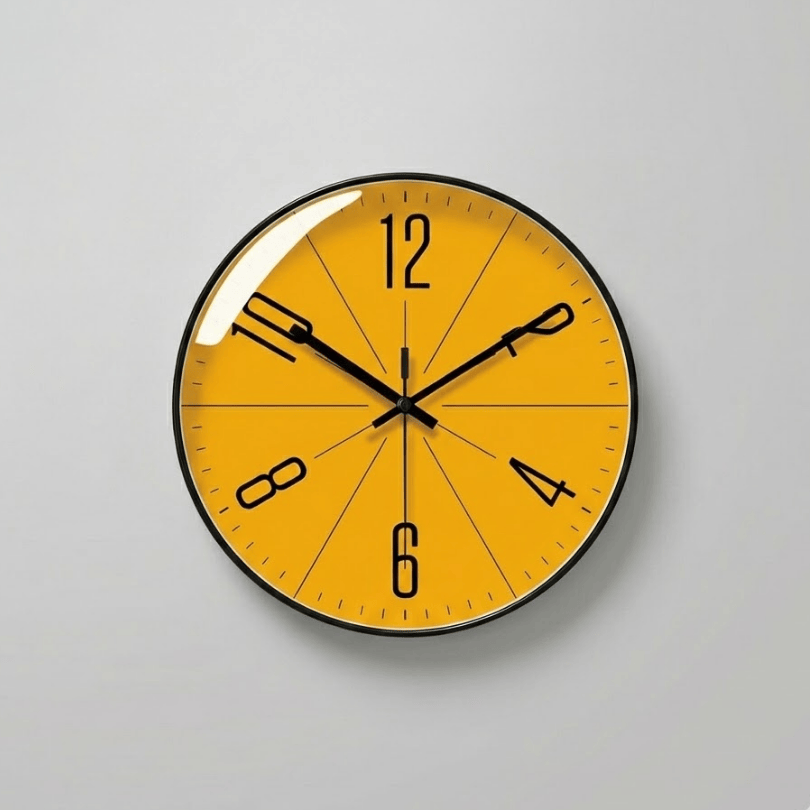 NordicHush Silent Wall Clock With Minimalist Design