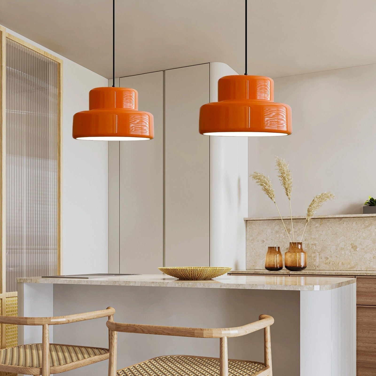 Lunara Geometric Bauhaus Pendant Lamp for Dining Room