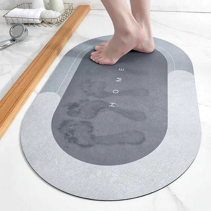 QuellDry Bath Mat Ultra Absorbent Non Slip Bath Mat