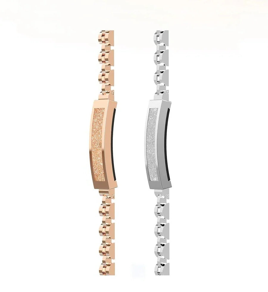 Women's Chain Style Fitness Tracker Bracelet With Heart Rate And Activity Monitoring