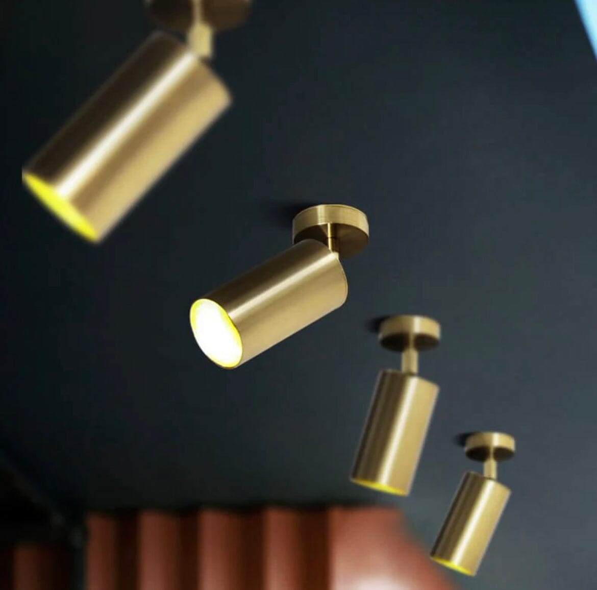 Lámpara de techo con foco LED ajustable LumaraFlex con cabezales giratorios