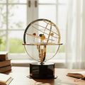 CosmoCraft Brass Solar System Model With Nine Hand-Sculpted Planets