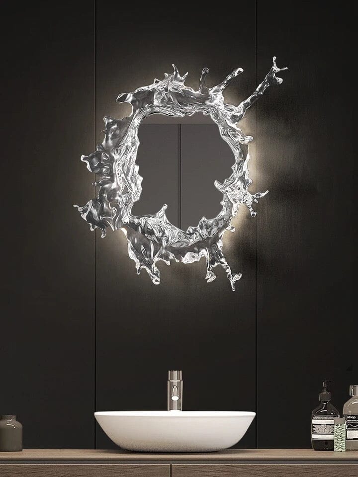 Water Splash LED Mirror Wall Lamp With Waterproof Resin Design