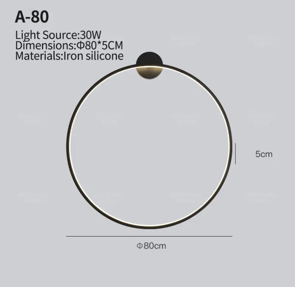 Eclipse kulaté LED nástěnné svítidlo včetně montážní sady