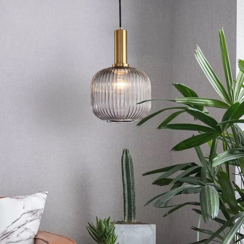 Astrae Nordic Fluted Glass Pendant Lights for Modern Rooms