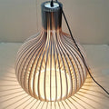 AuroraOak Rustic Wood Pendant Light for Cozy Homes
