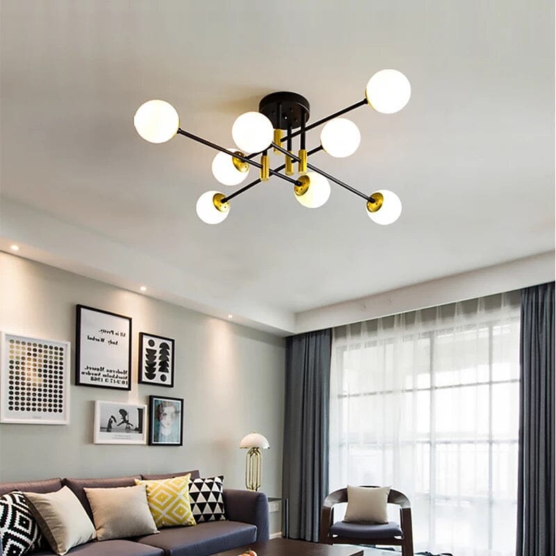 Lyra 8-Light Nordic Chandelier Handcrafted Modern Ceiling Fixture