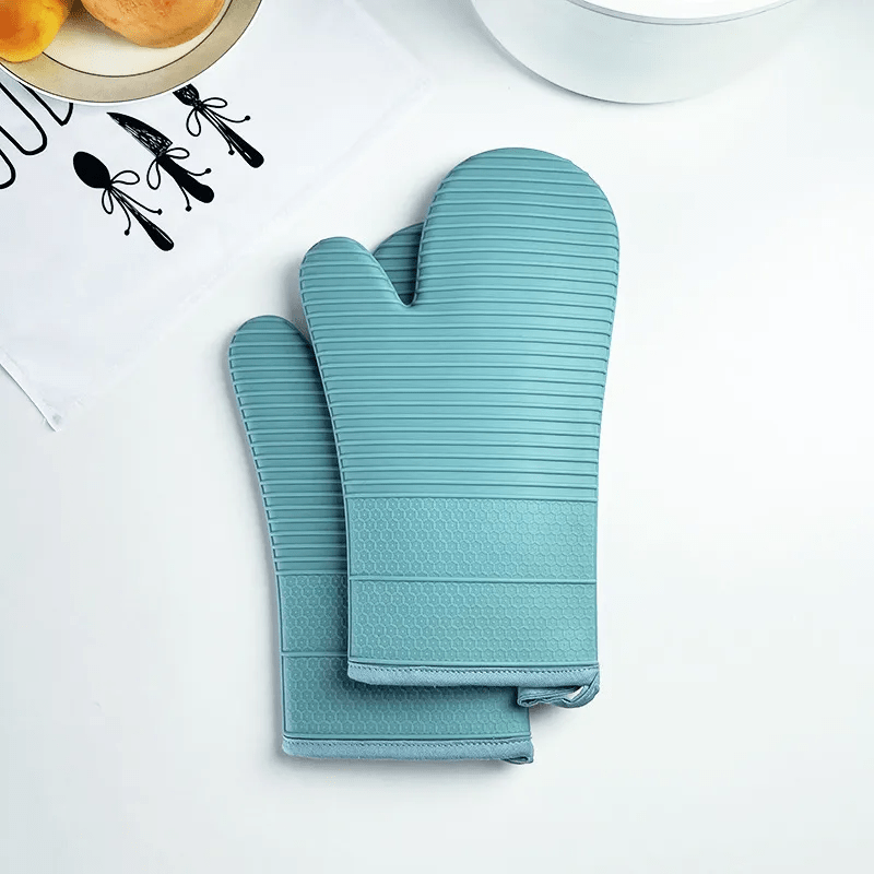 TempGuard Pro Guanti da Forno Antiscivolo in Silicone per Massima Protezione dal Calore