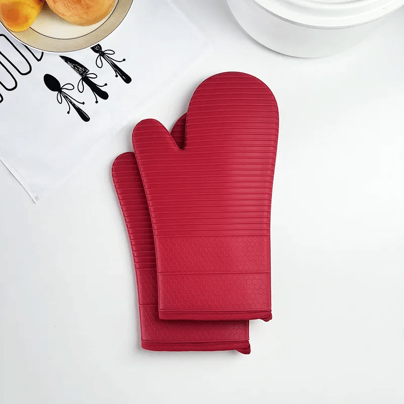 TempGuard Pro Guanti da Forno Antiscivolo in Silicone per Massima Protezione dal Calore