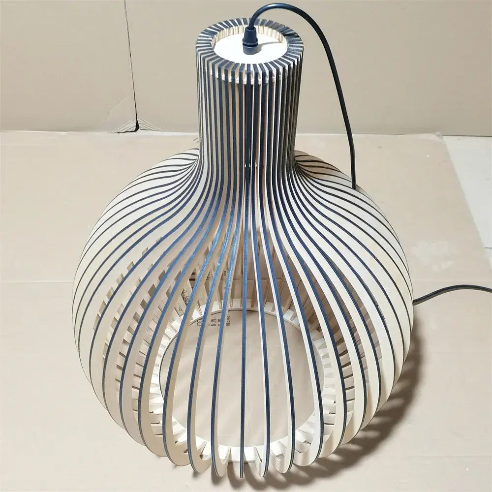 AuroraOak Rustic Wood Pendant Light for Cozy Homes