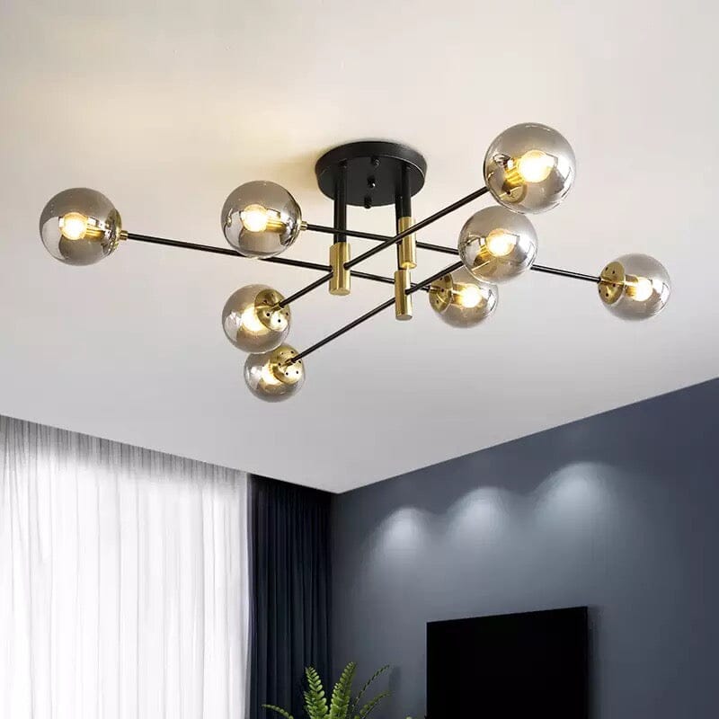 Lyra 8-Light Nordic Chandelier Handcrafted Modern Ceiling Fixture