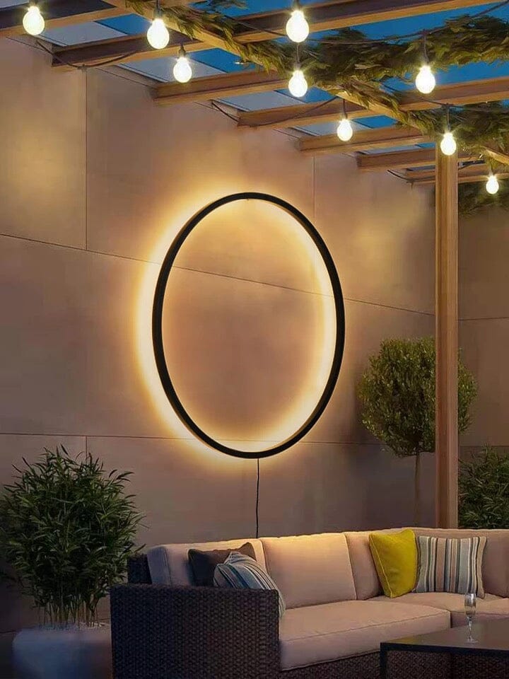 Eclipse kulaté LED nástěnné svítidlo včetně montážní sady