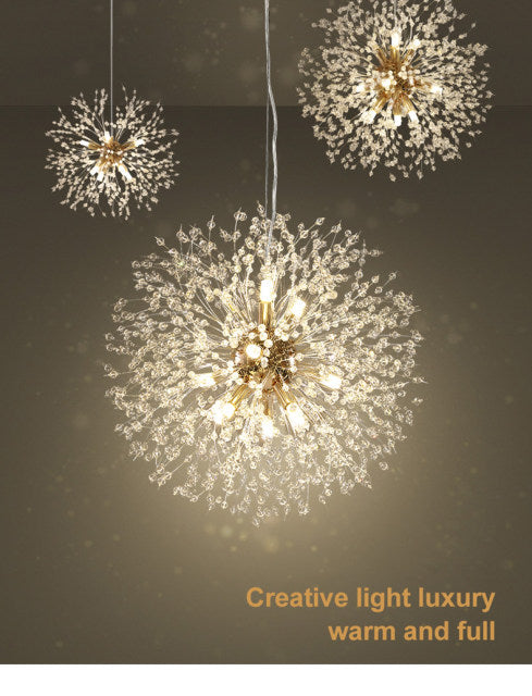 Závěsná lampa AstraLume Dandelion Crystal s nastavitelnou výškou