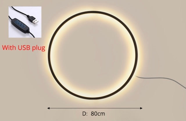 Eclipse kulaté LED nástěnné svítidlo včetně montážní sady
