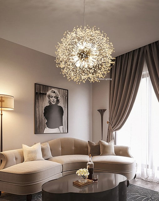 Závěsná lampa AstraLume Dandelion Crystal s nastavitelnou výškou