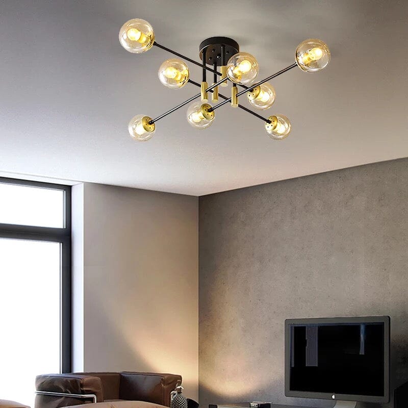 Lyra 8-Light Nordic Chandelier Handcrafted Modern Ceiling Fixture