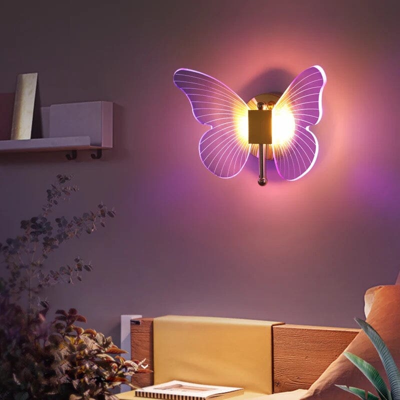 LumiWings Butterfly LED Wall Light With Easy Install