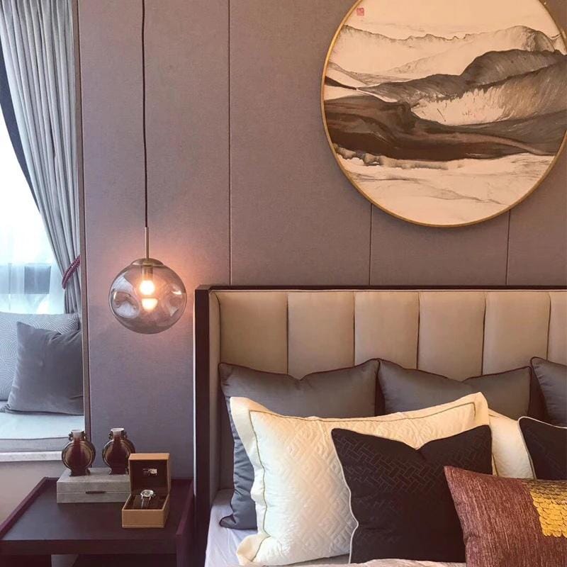 Aeris Glass Pendant Light Minimalist Ceiling Lamp Modern Living