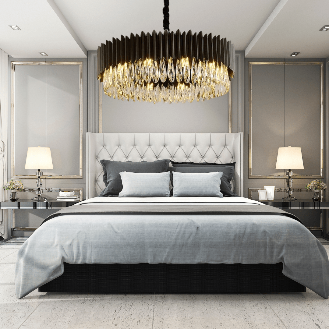 Lyfera Crystal Lustr Luxusní Moderní Osvětlení Výrazný Prvek
