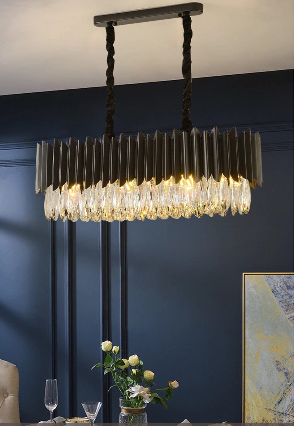 Lyfera Crystal Lustr Luxusní Moderní Osvětlení Výrazný Prvek