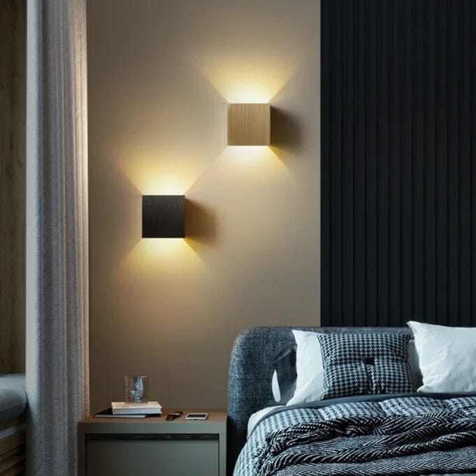 NovaCube Modern Cube Wall Lamp For Indoor And Outdoor Use