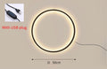 Eclipse kulaté LED nástěnné svítidlo včetně montážní sady