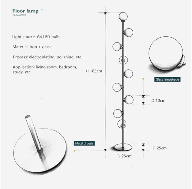 Lampada da Terra Nova Arc | Illuminazione Moderna Minimalista per la Casa