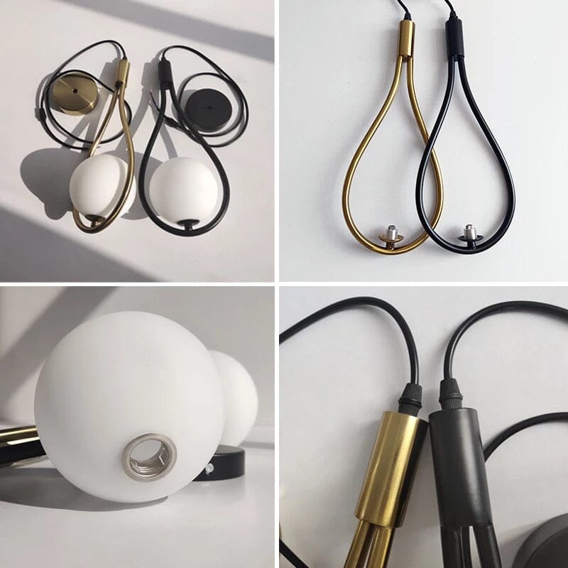 Závěsné svítidlo AuroraDrop Satin Iron s moderním držákem