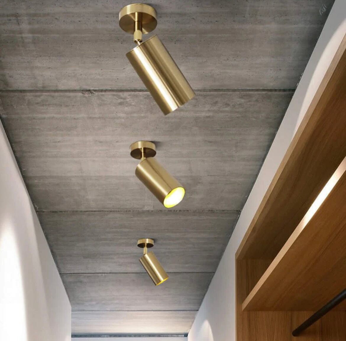 Lámpara de techo con foco LED ajustable LumaraFlex con cabezales giratorios